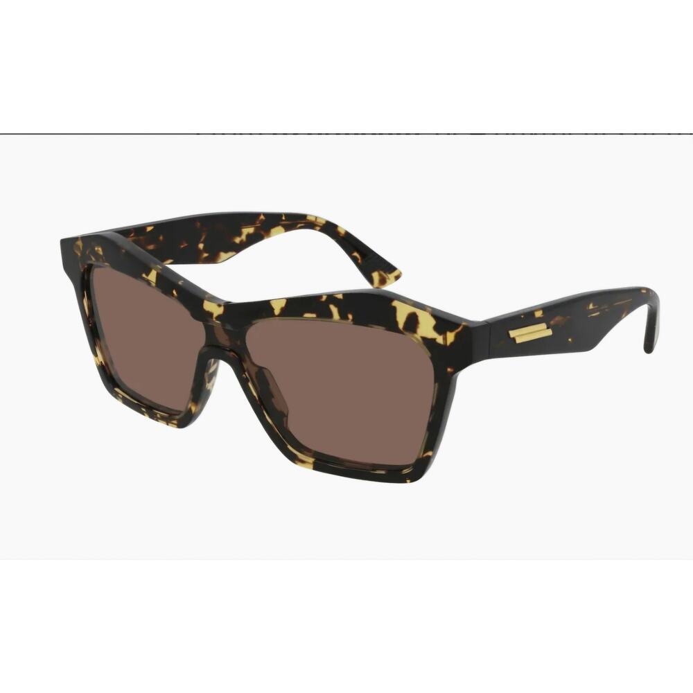 Bottega Veneta Minimalist Geometric Sunglasses Havana Tortoise Brown BV1093S NEW - Picture 8 of 12